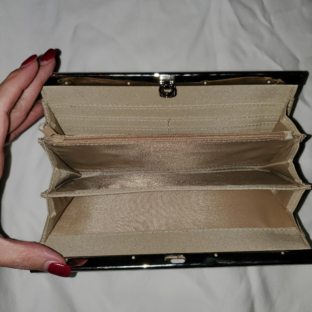 Aldo gold clutch